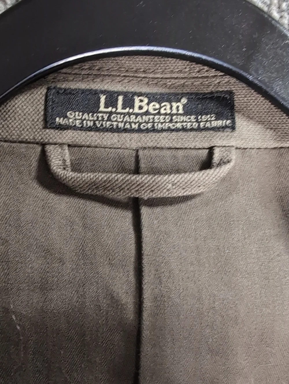 L.L. Bean Canvas Sport Coat Size 44 Short In Earth Brown Cotton - Elbow Pads